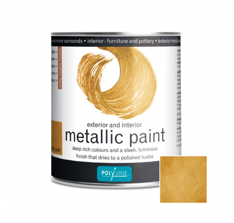 Polyvine Metallic Bright Gold Paint | Stage Depot